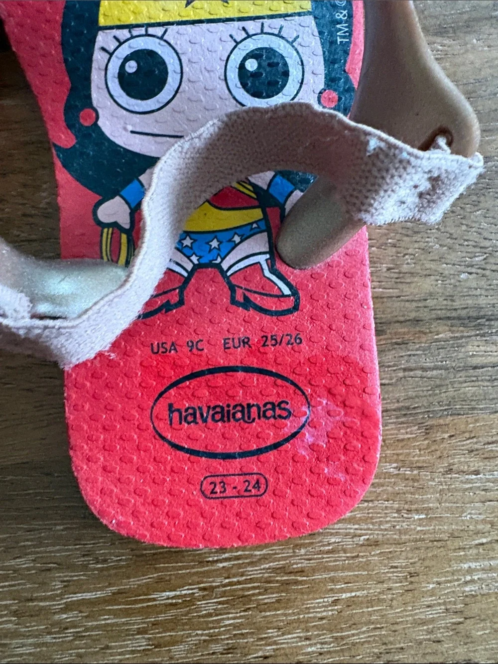Havaianas- Kids Wonder Woman flipflops